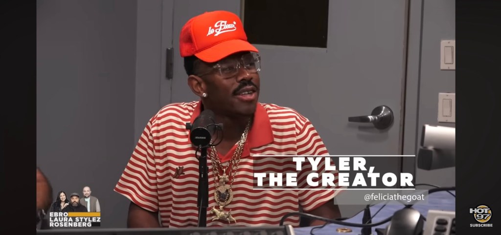 Tyler The Creator interview with Hot 97 Ebro in the morning