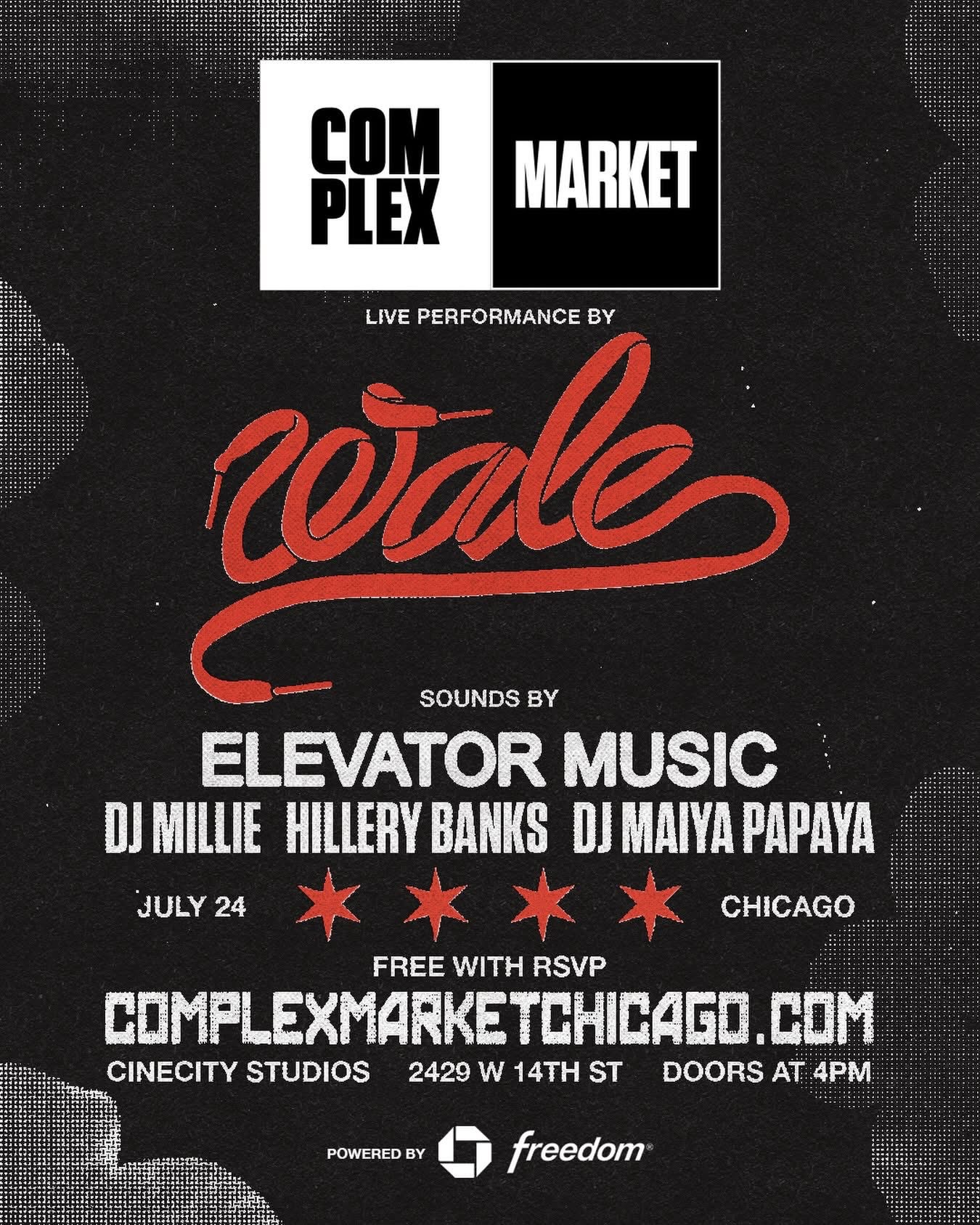 Chicago, pull up Complex Market on July 24